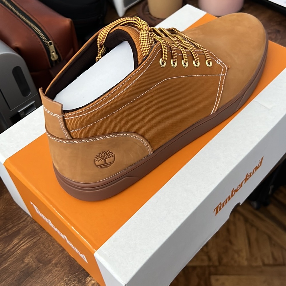 Brand New Groveton Leather/Fabrc Chukka
